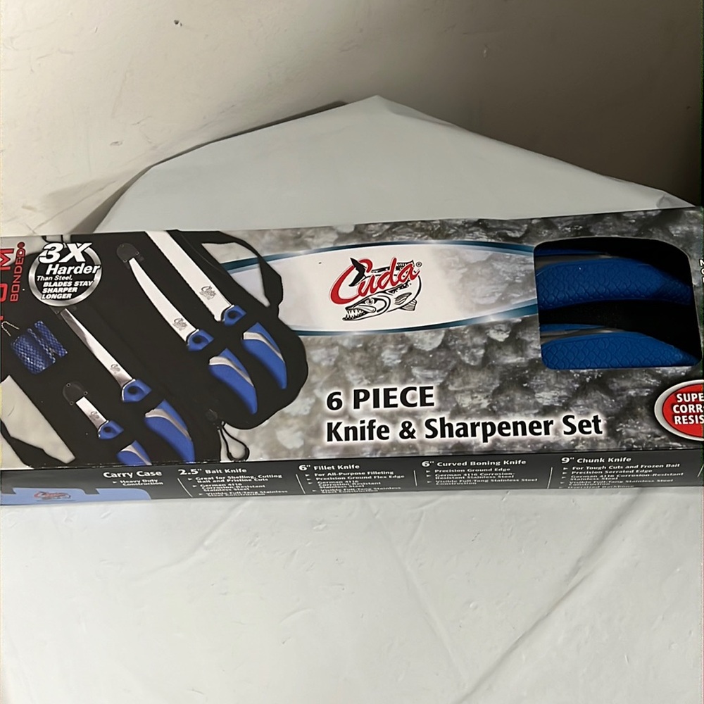 NIB - Cuda 6 Piece Fillet Knife Set - Picture 6 of 9